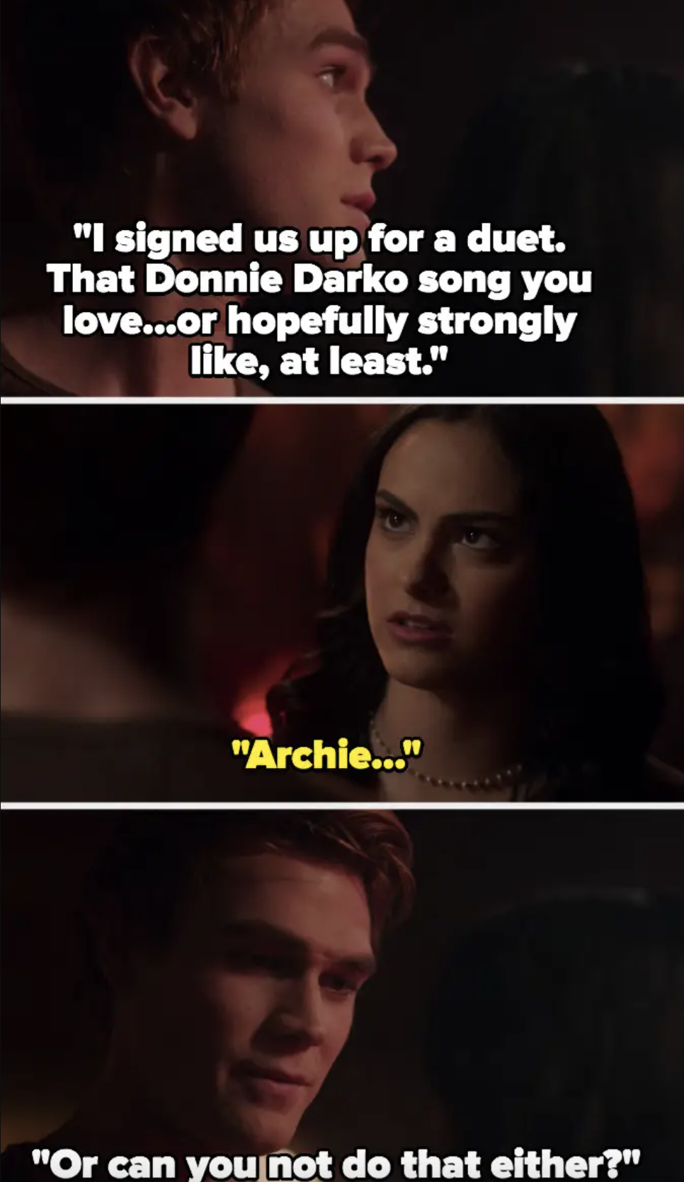 Archie gets passive aggressive with Veronica for not saying &quot;I love you&quot; back to him