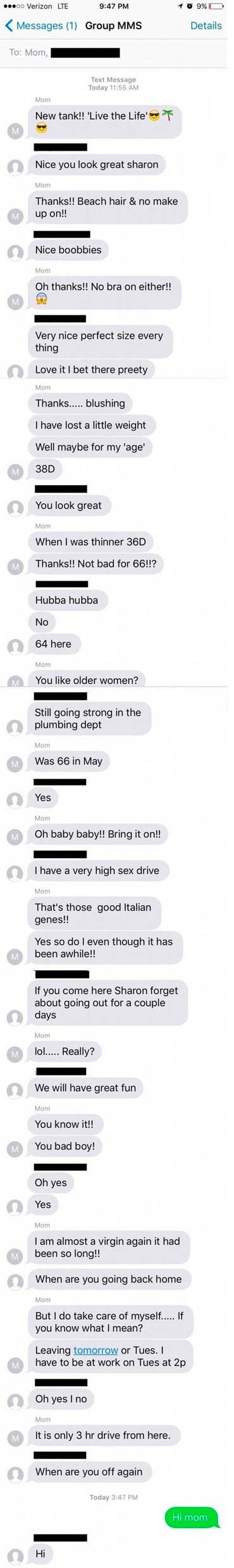 Someone&#x27;s mom talks about sex drive with someone else not knowing their child is in the group chat