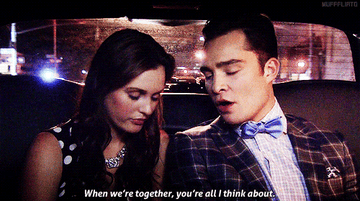 Chuck telling Blair she&#x27;s all he thinks about