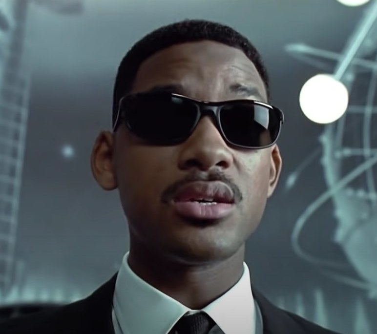 Will Smith wears a suit and sunglasses in &quot;Men in Black&quot;