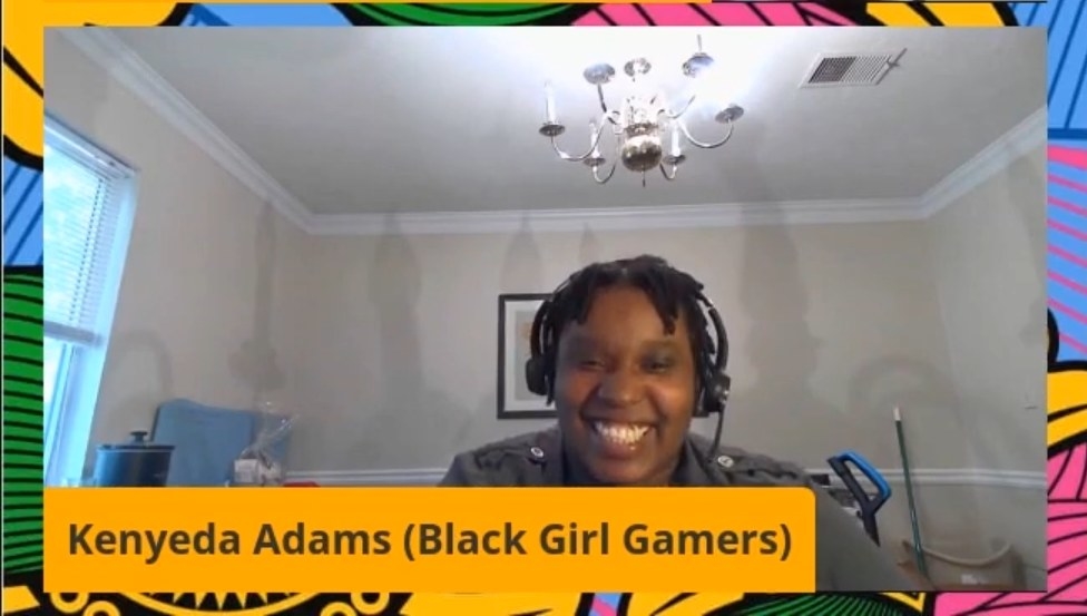 Kenyeda Adams talking to other industry leaders for Black Web Fest 2021