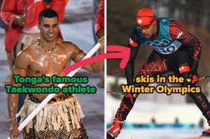 Tonga's famous Taekwondo athlete also skis in the Winter Olympics