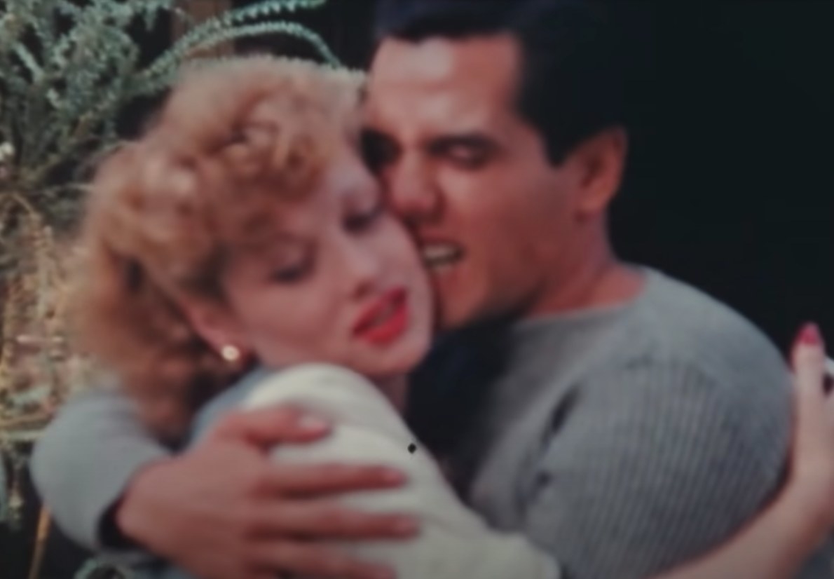 Lucy and Desi embrace, and he jokingly nibbles at her face in the &quot;Lucy and Desi&quot; trailer