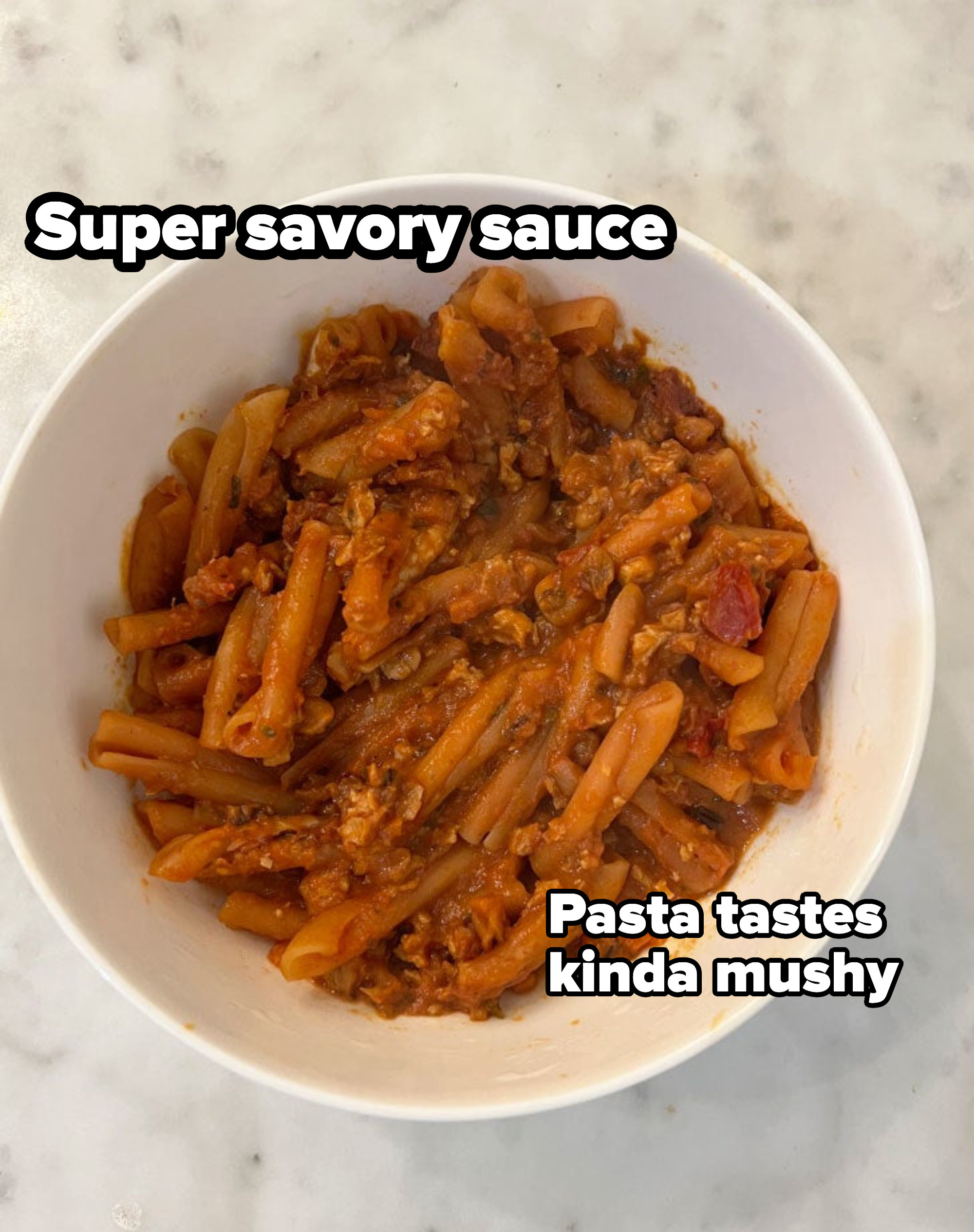 bowl of meatless Bolognese