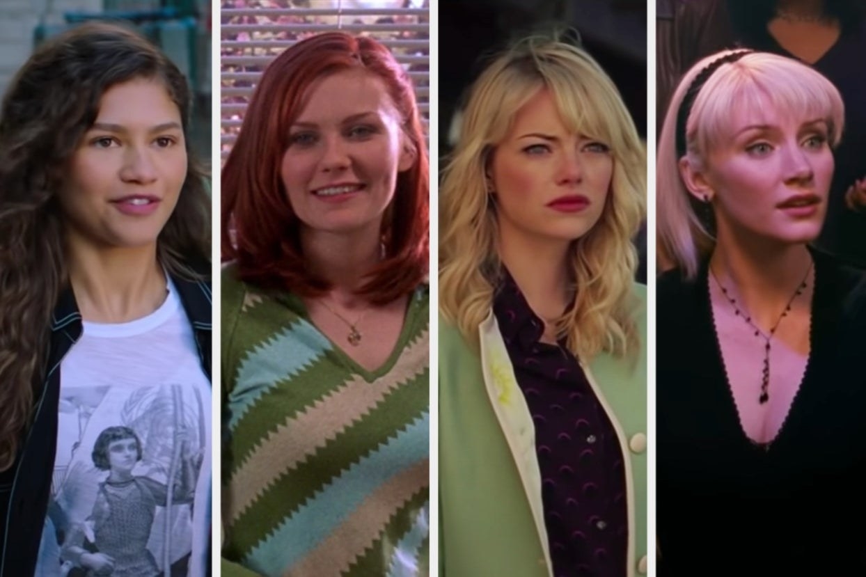All of Spider-Man&#x27;s girlfriends, including Michelle Jones, Mary Jane Watson, and Gwen Stacy