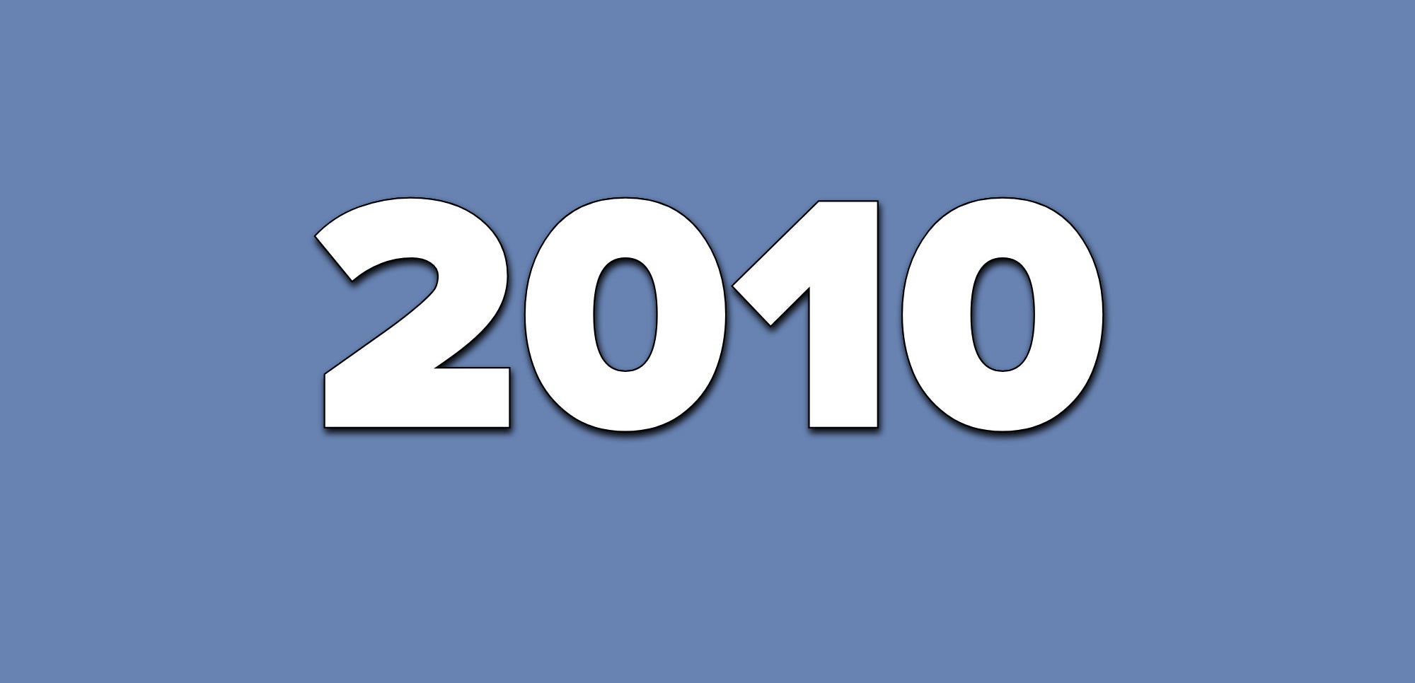 A blue background with text that says 2010