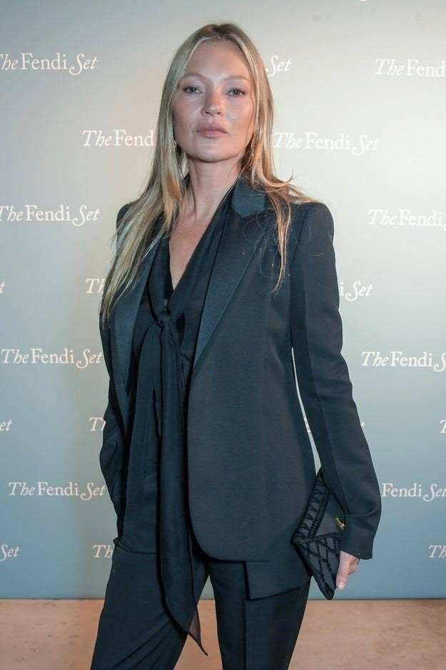 Kate Moss poses at &quot;The Fendi Set&quot; book launch in February 2022