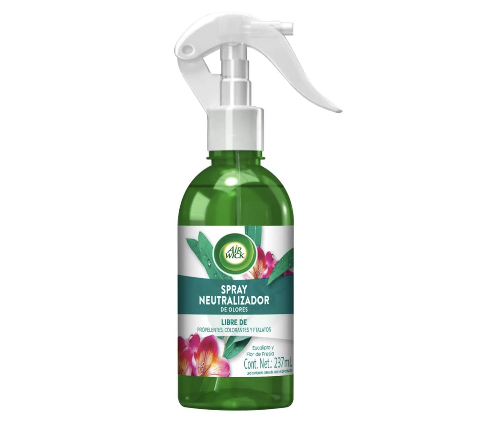 Spray neutralizador de olores, aroma eucalipto y flor de Fresia