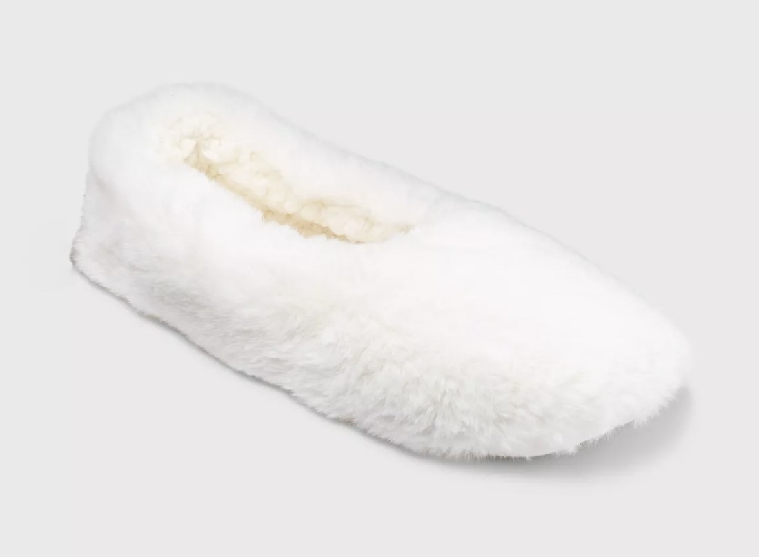 the slipper sock in ivory