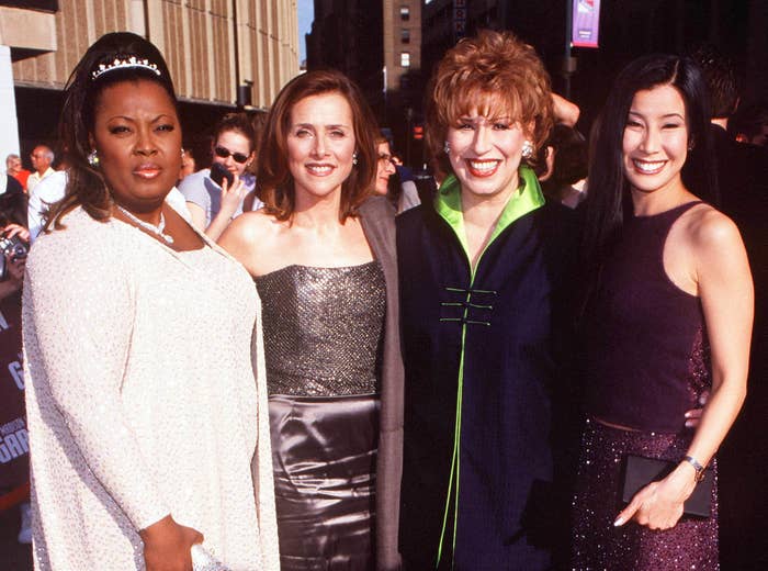 A old photo of Lisa with the view cast