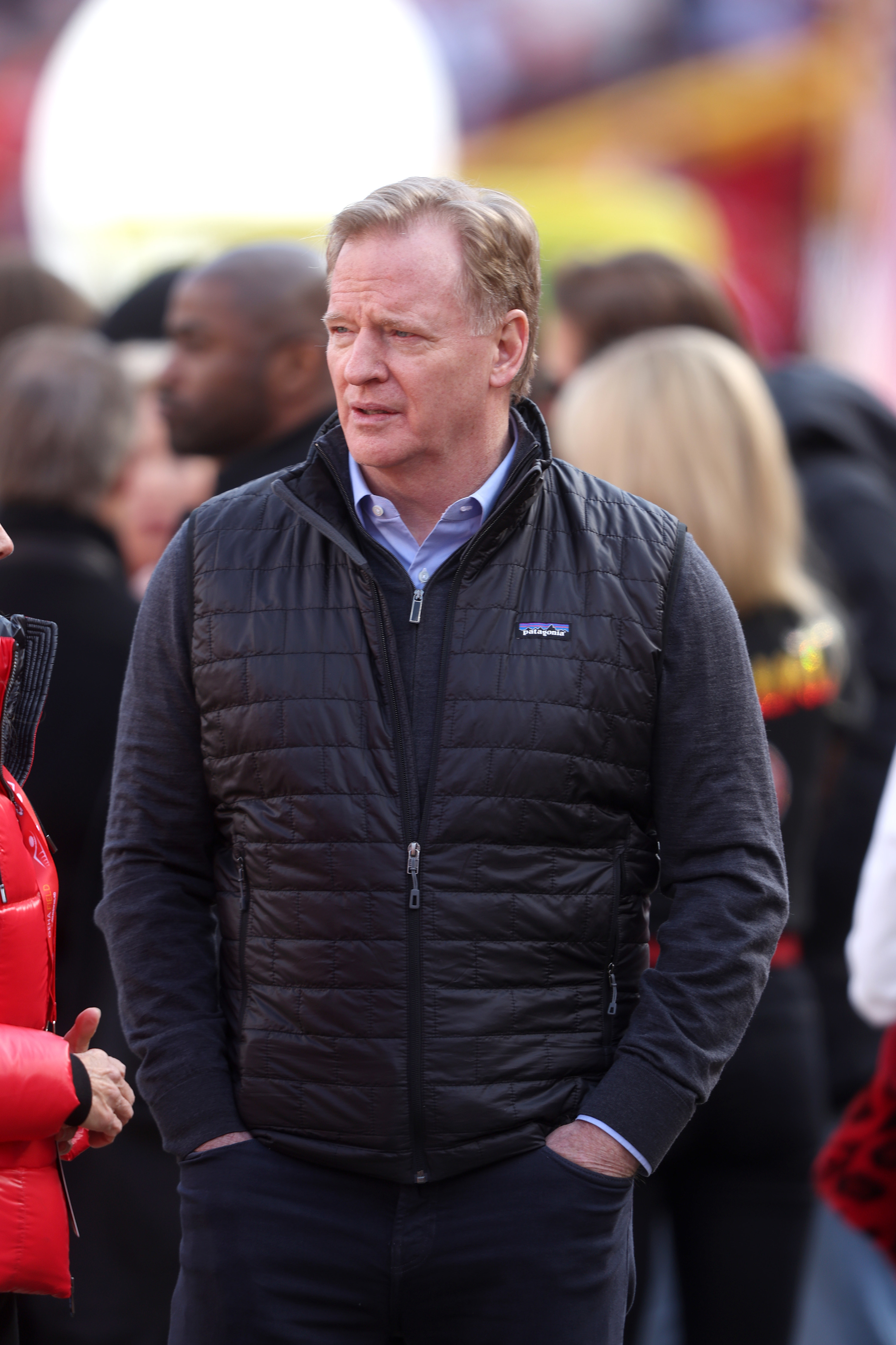 Roger Goodell at the AFC Championship game