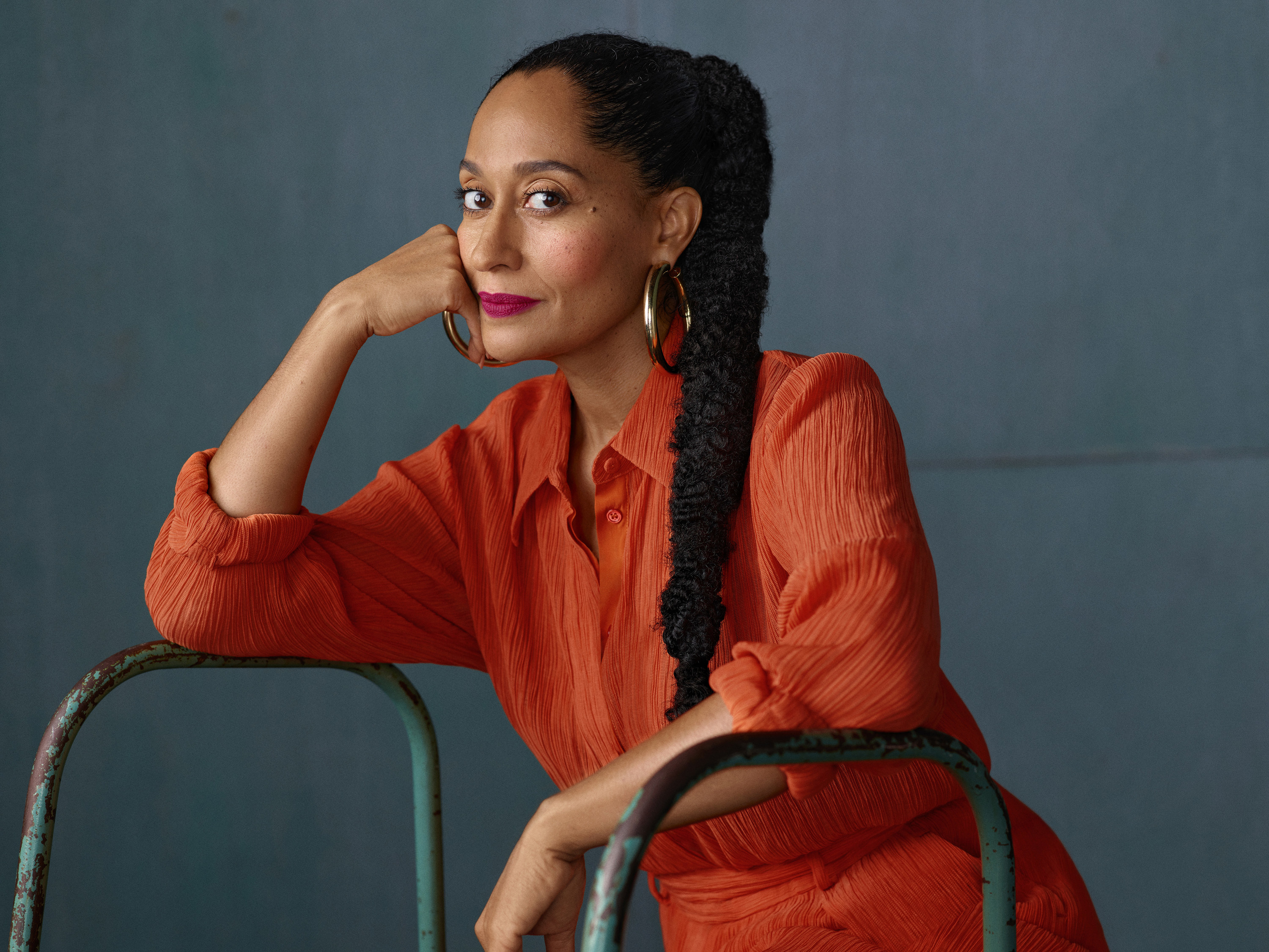Tracee Ellis Ross posing at a photoshoot