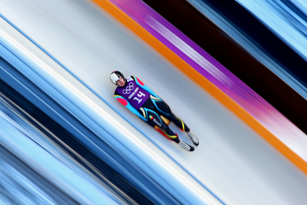 An athlete competes at Sochi