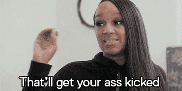 Jackie Christie says, &quot;That&#x27;ll get your ass kicked,&quot; on Basketball Wives
