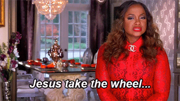 Phaedra Parks says, &quot;Jesus, take the wheel and drive fast,&quot; on Real Housewives of Atlanta