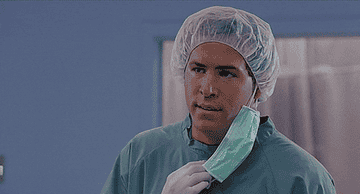 Ryan Reynolds saying &quot;but why&quot; while he&#x27;s in a doctor&#x27;s outfit