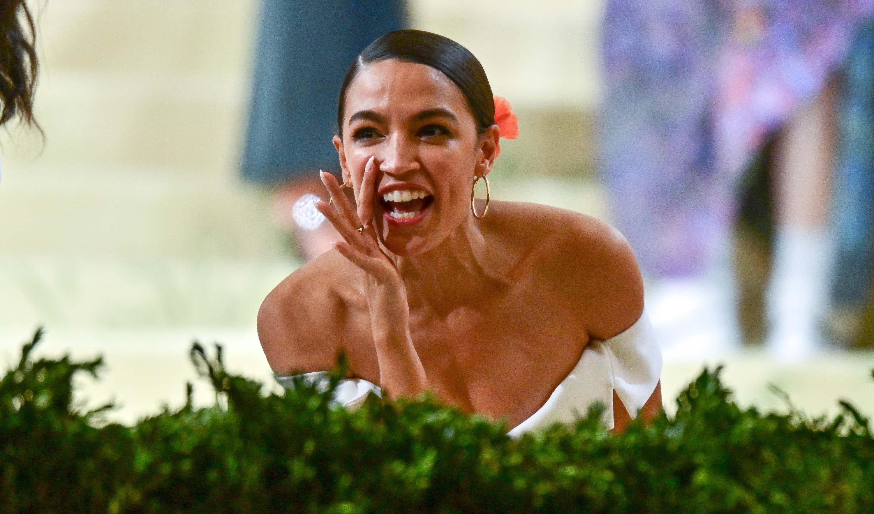 Alexandria Ocasio-Cortez leaving the 2021 Met Gala