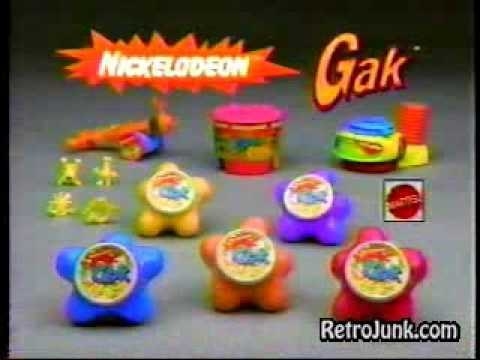 Screenshot of Gak products from the commercial for it