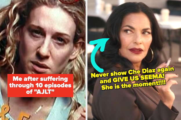 Carrie Bradshaw in "Sex and the City;" Seema Patel in "And Just Like That..."