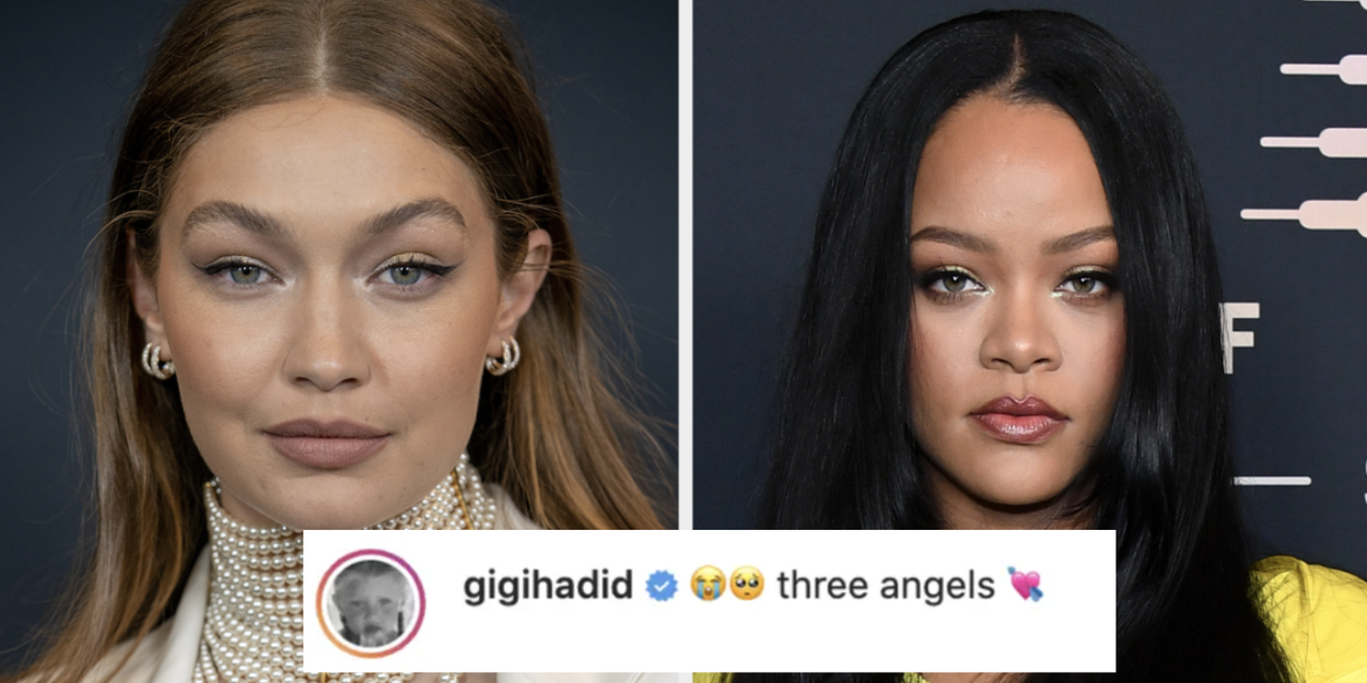 Gigi Hadid Hilariously Explained That She Didn’t Mean To
Suggest Rihanna Was Having Twins: “I Meant Rih/Rocky/Baby”