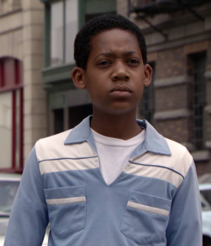 Tyler James Williams as Chris gets ready to go to school in &quot;Everybody Hates Chris&quot;