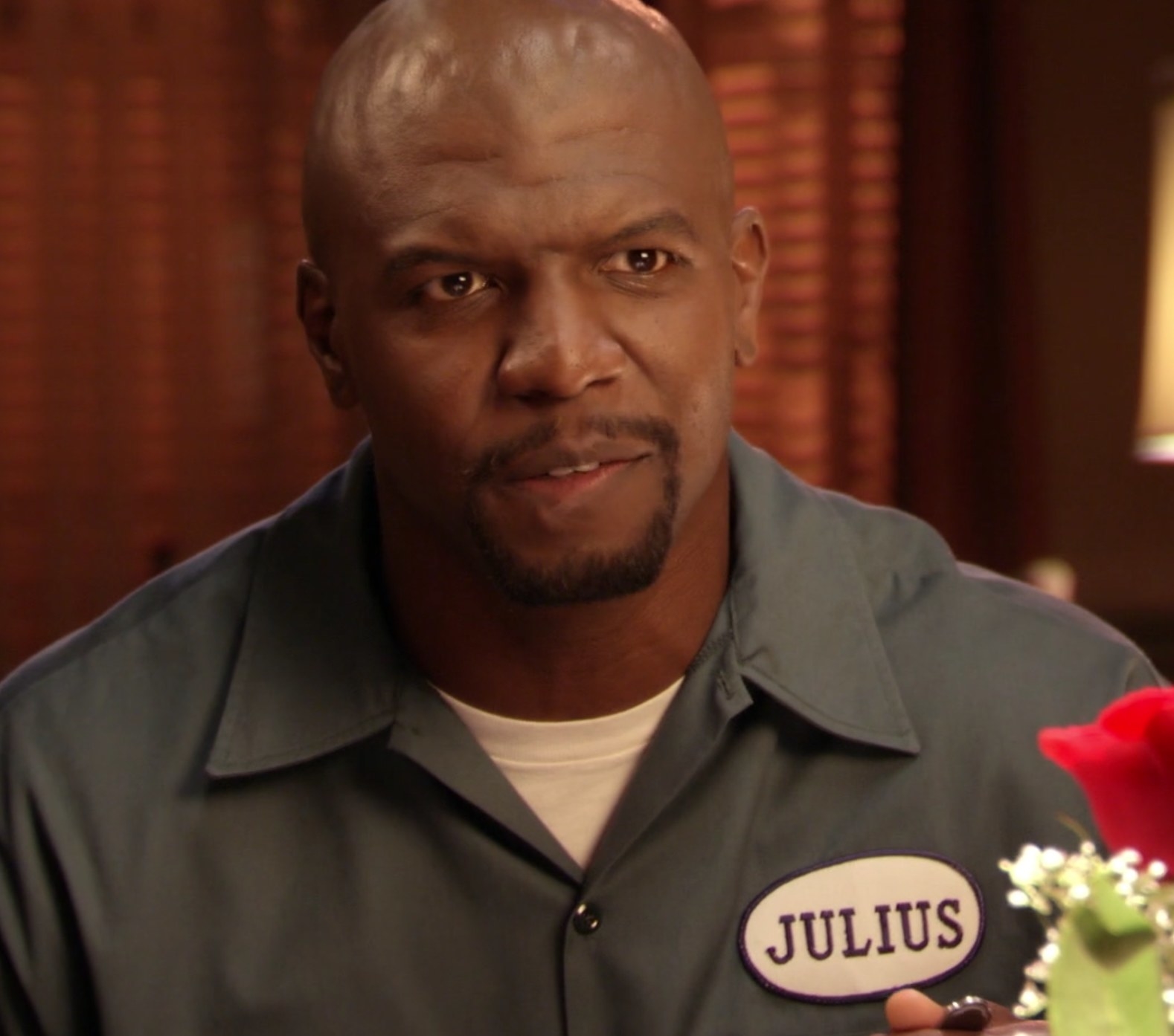 Terry Crews as Julius eats at a family dinner in &quot;Everybody Hates Chris&quot;