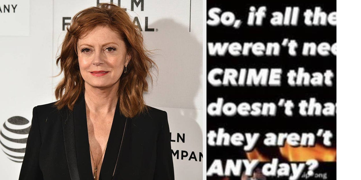 Susan Sarandon Has Apologized For Her Tweet About Police: “I
Reacted Quickly To The Picture Without Connecting It To A Police
Funeral”