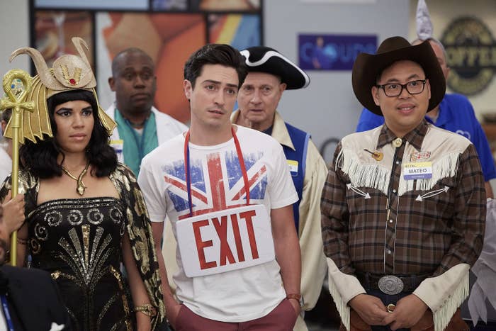 Jonah, Amy and Mateo in Halloween costumes