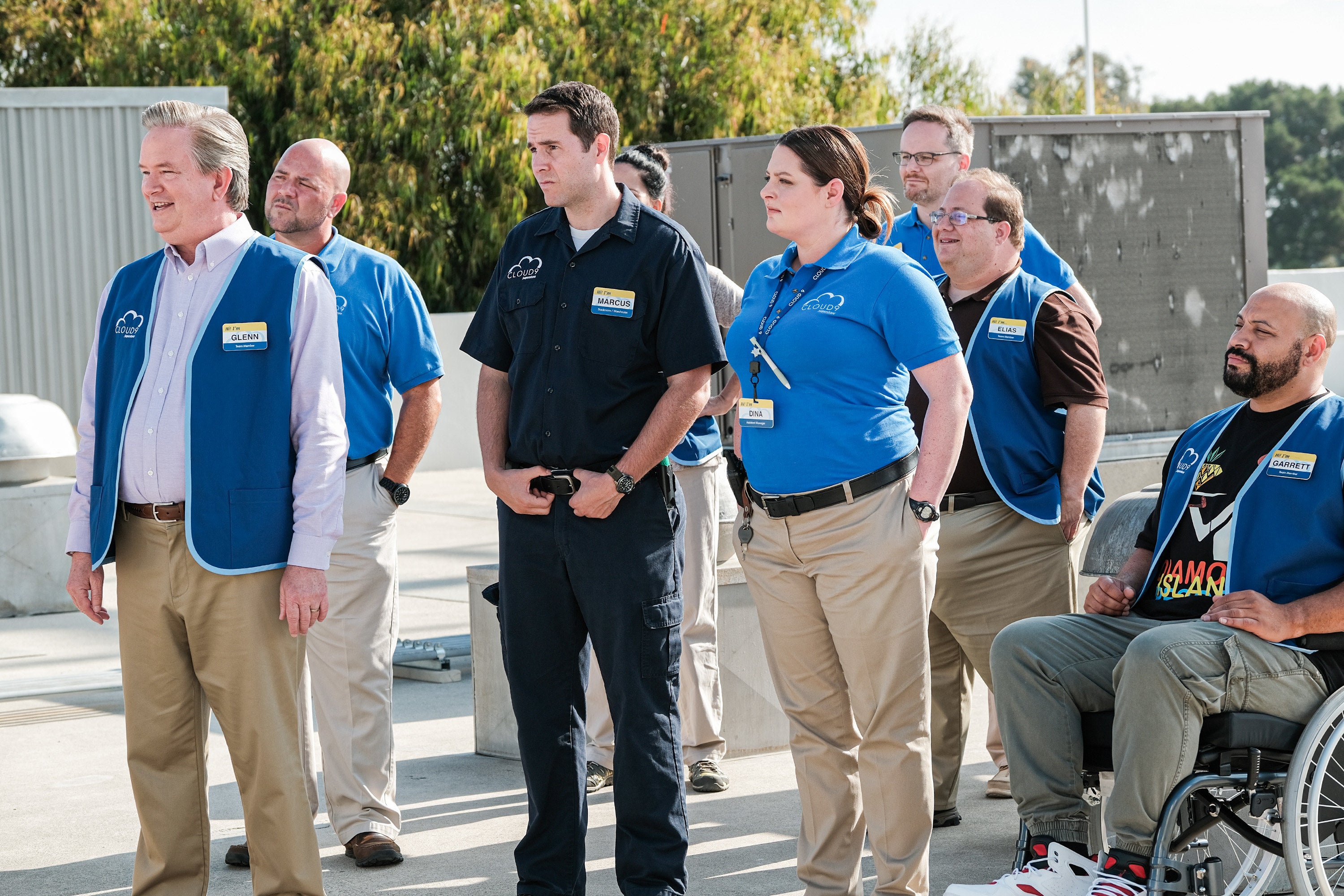 Cloud 9 staff standing outside of the store