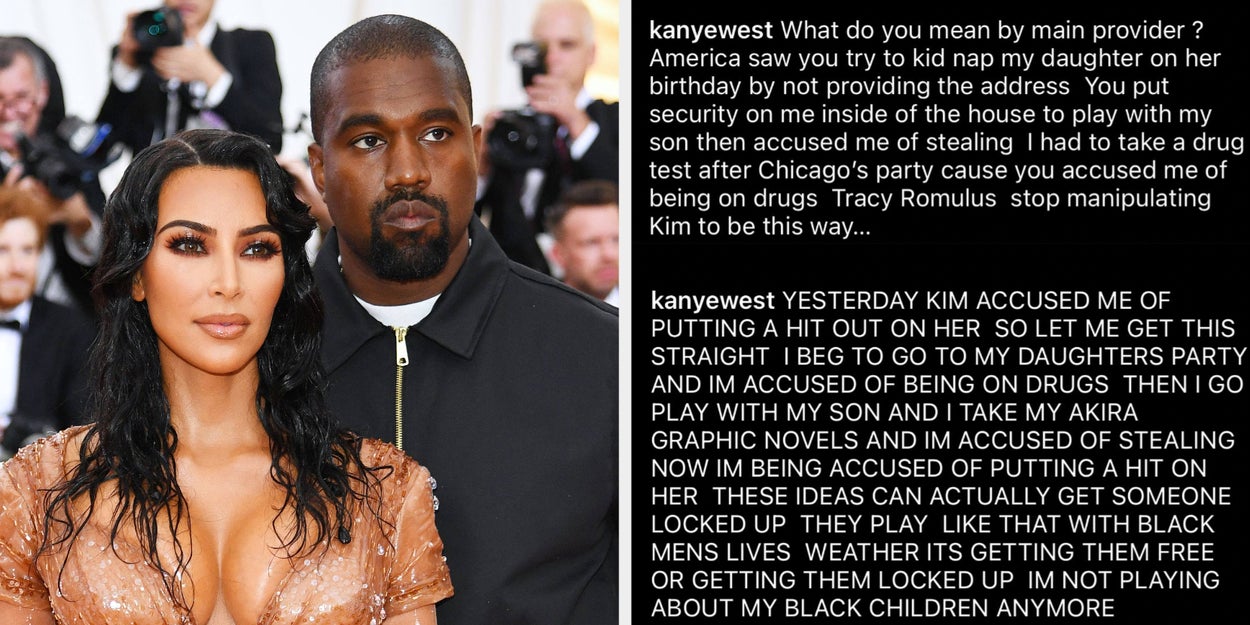 Kanye West Deleted His Posts Claiming Kim Kardashian Accused
Him Of “Putting A Hit Out On Her” And Tried To Kidnap Their
Daughter After She Called Out His “Constant Attacks” Amid Their
Messy Feud