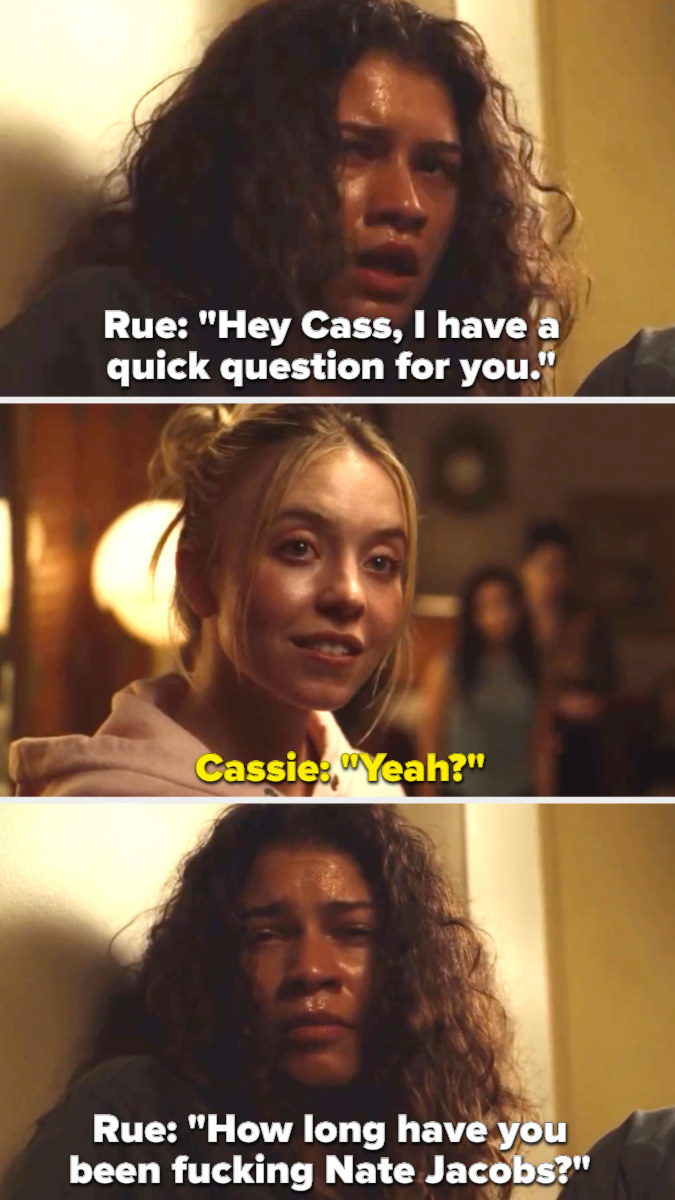 Rue asked Cassie in front of everyone how long she&#x27;s been fucking Nate Jacobs