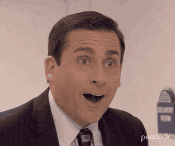 GIF of Michael Scott in &quot;The Office&quot; gasping