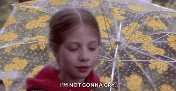 GIF of Harriet saying, &quot;I&#x27;m not gonna cry,&quot; in &quot;Harriet the Spy&quot;