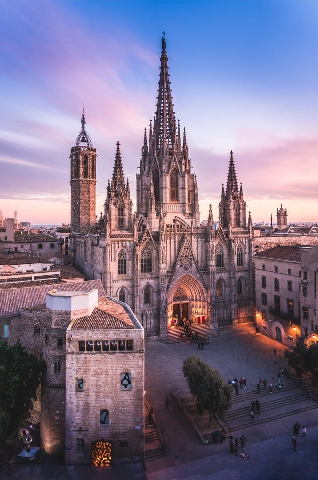 the Cathedral of Barcelona in Spain