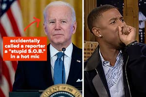 Joe Biden accidentally called a reporter a stupid SOB in a hot mic