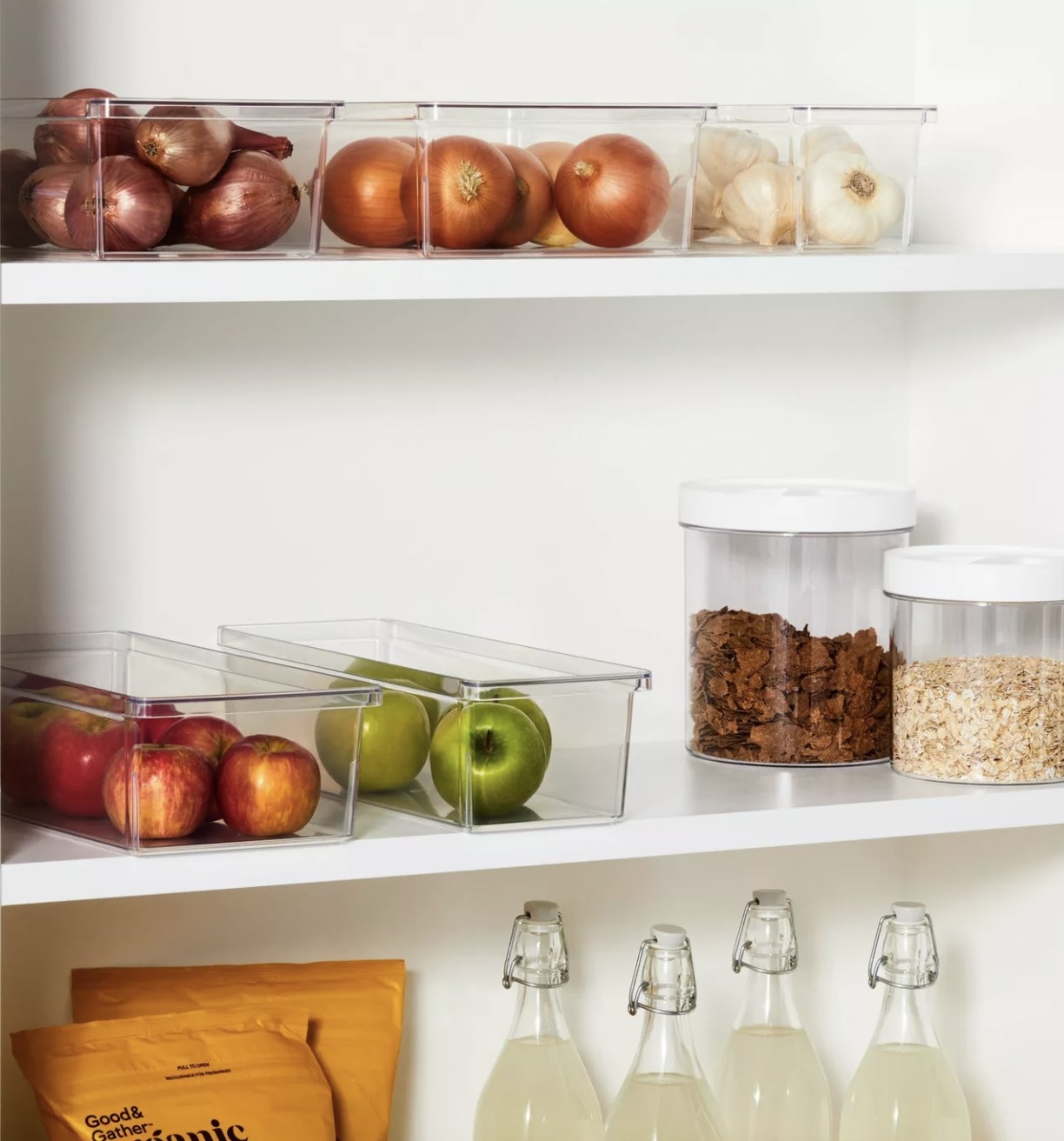 Food in clear plastic container