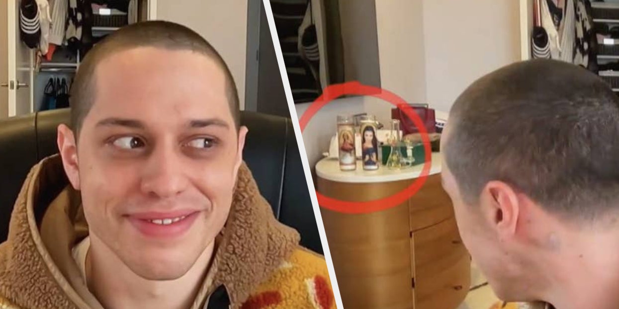 Pete Davidson Just Confirmed That Kim Kardashian Is His
“Girlfriend” In A Live Interview After Being Exposed For Having A
Candle With Her Face On It In His Bedroom