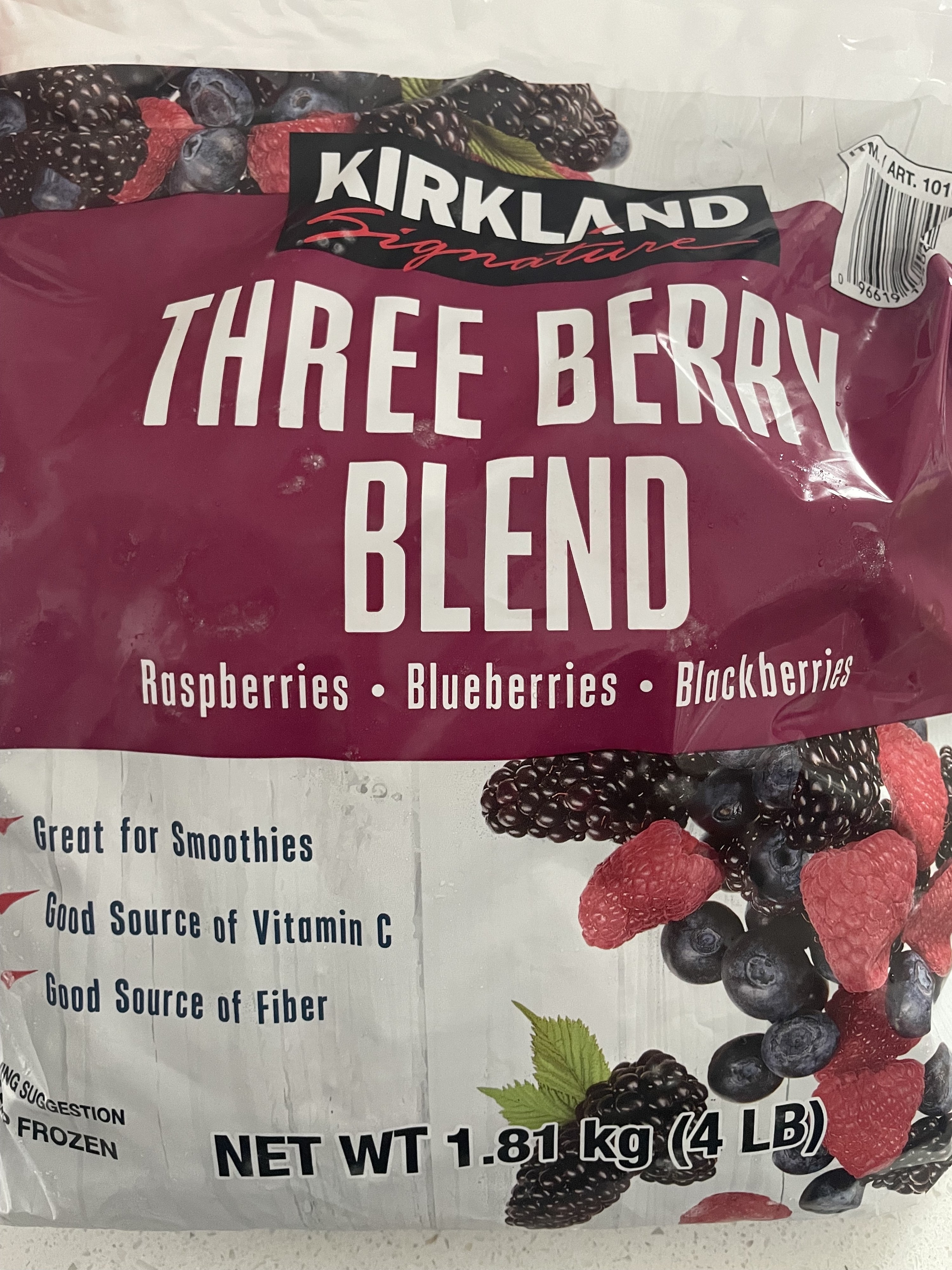 Kirkland Frozen Three Berry Blend