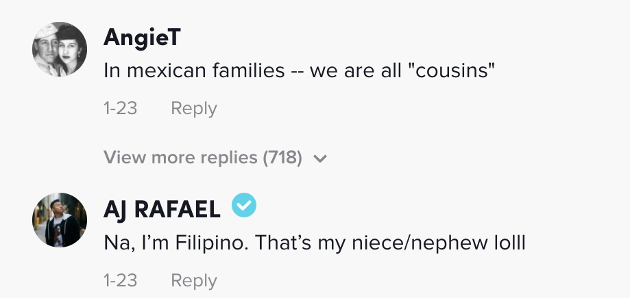 In Mexican families -- we are all &quot;cousins&quot;