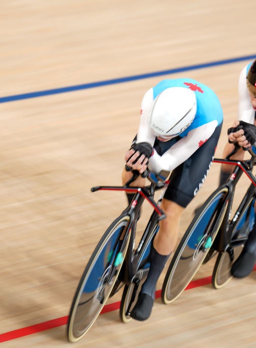 de Haître races on the cycling track