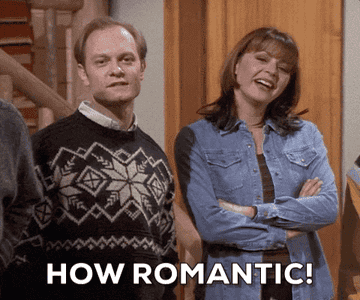 Character saying how romantic