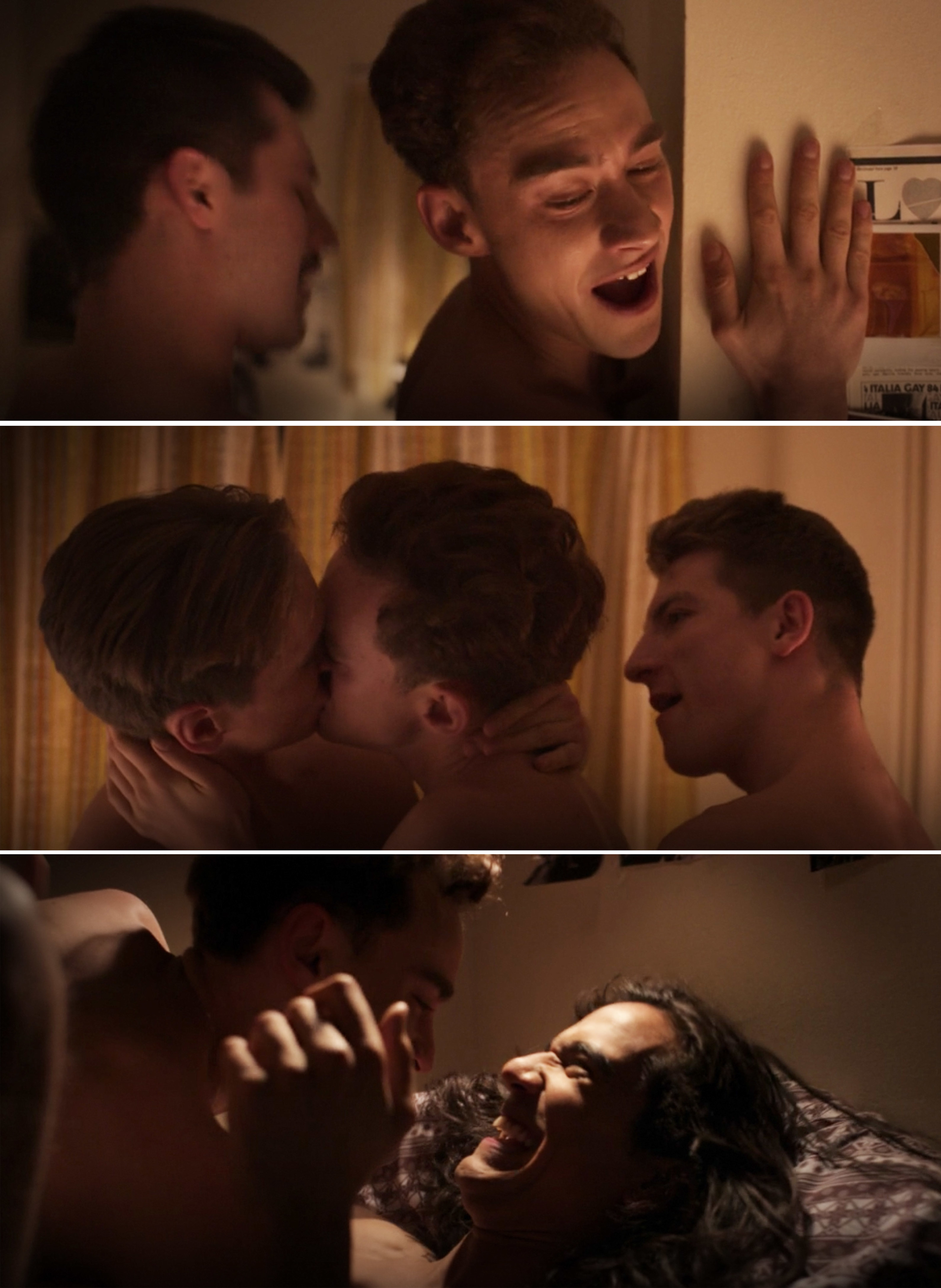 Olly Alexander being intimate with other people