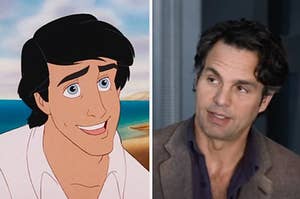 Prince Eric is on the left with Bruce Banner on the right