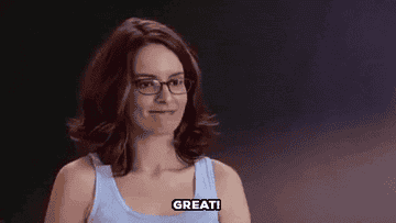 Tina Fey saying &quot;great&quot;