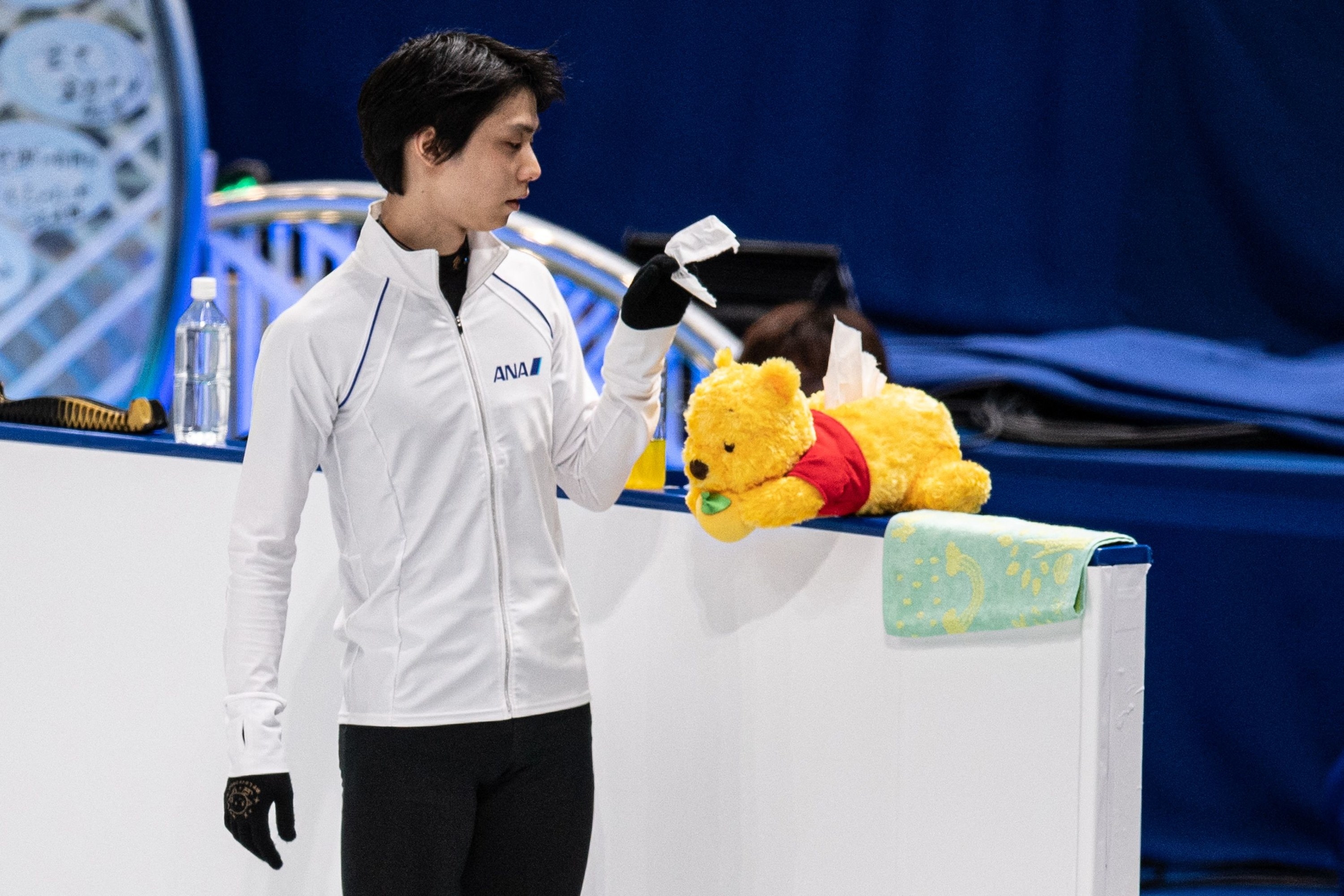 円高還元 羽生結弦プーさんティッシュケース 羽生結弦プーさん