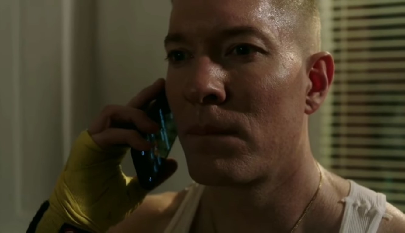 Tommy Egan on the phone with Ghost