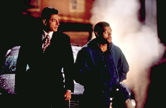 Jeff Goldblum and Laurence Fishburne in “Deep Cover”