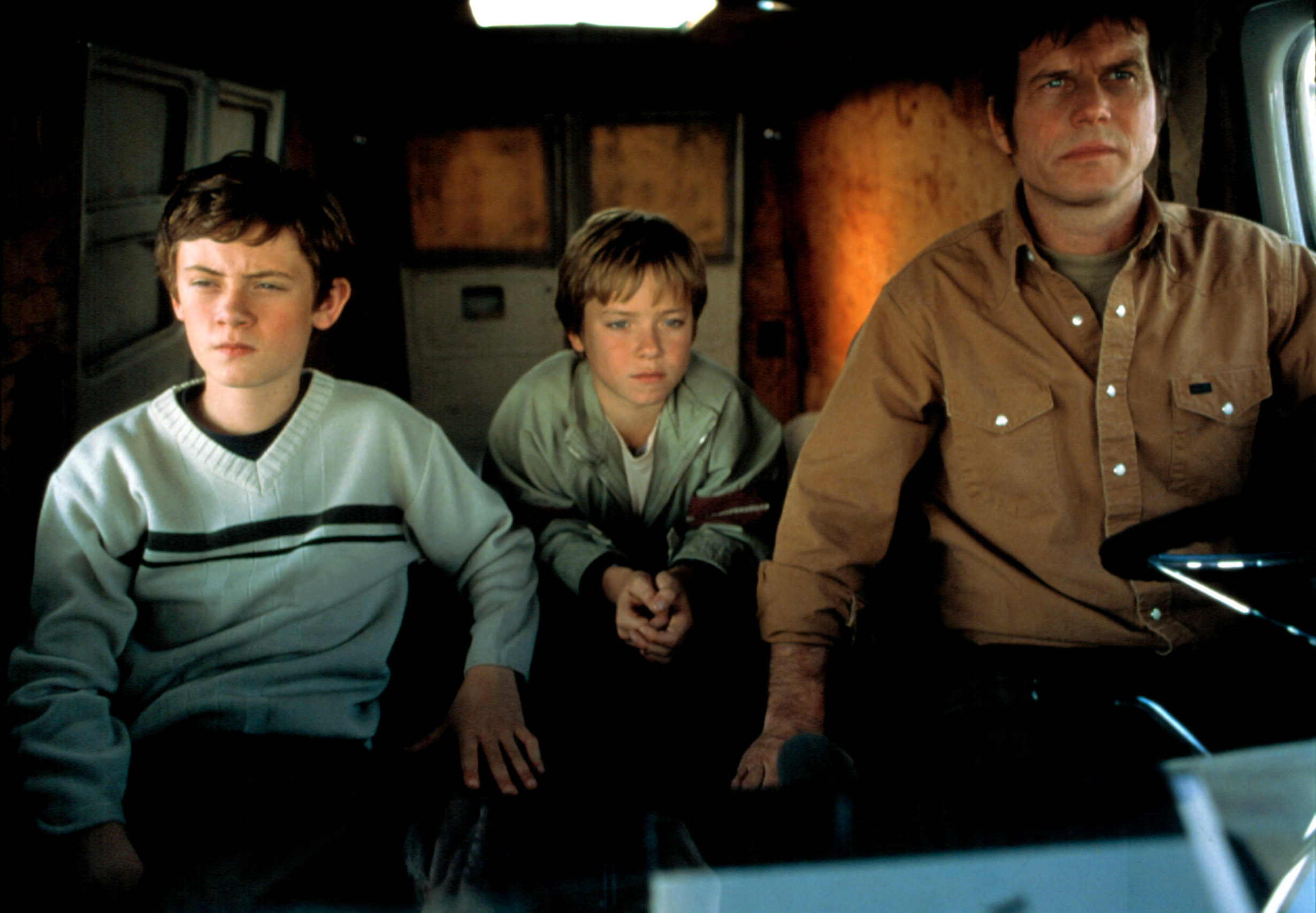 Matthew O&#x27;Leary, Jeremy Sumpter and Bill Paxton in “Frailty&quot;
