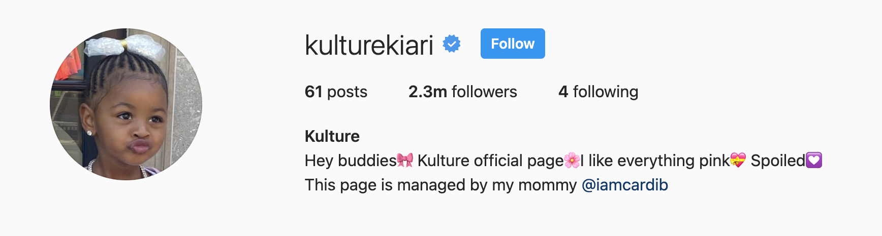 Cardi B sparks debate as she treats her daughter Kulture, 3, to