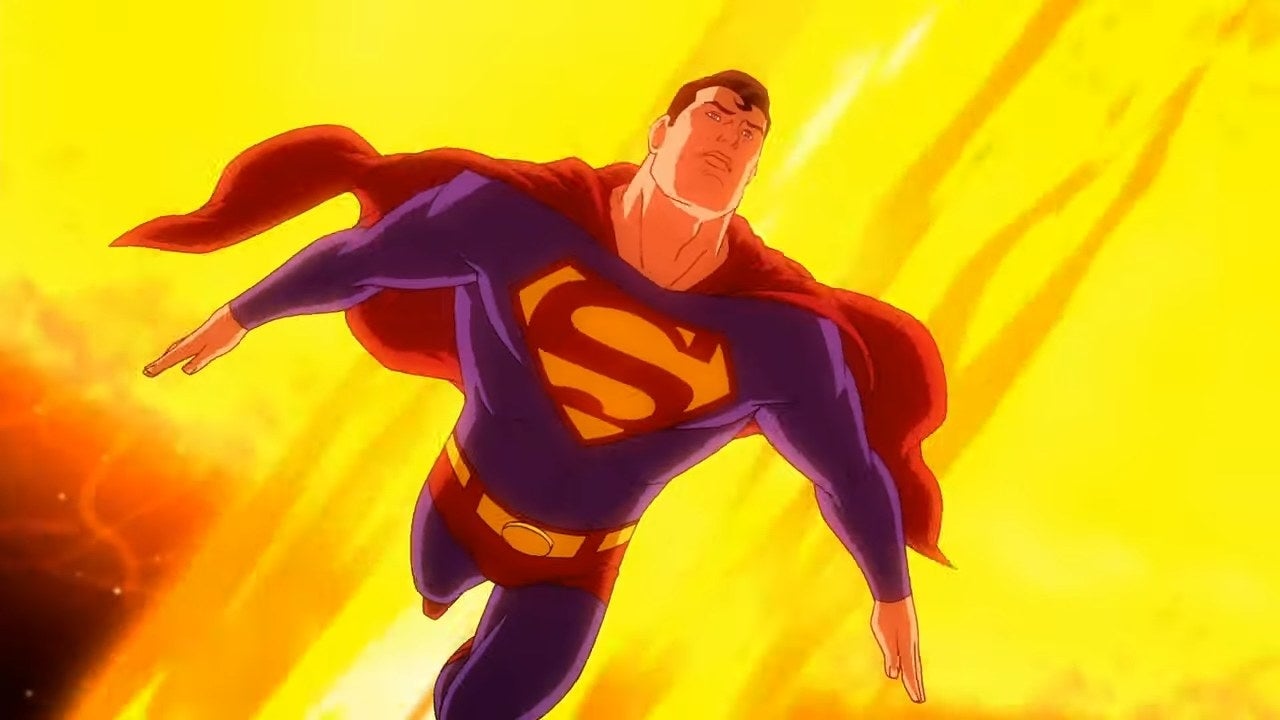 Superman flying beneath the sun in &quot;All-Star Superman&quot;